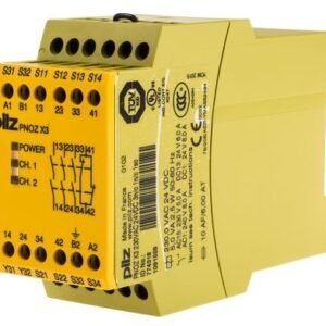 Relé de seguridad Pilz PNOZ X3 230VAC 24VDC 3n/o 1n/c 1so