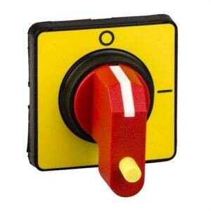 Schneider KCE1YZ Mando giratorio frontal maneta roja 60x60x40mm con 1