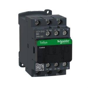 Schneider LC1D12BD Contactor 12A 1 NA/1 NC 24V CC-AR antiparásito