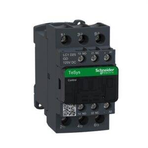 Schneider LC1D25GD Contactor 25A 1 NA/1 NC 125V CC-AR antiparásito
