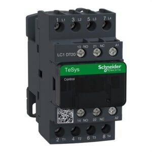 Schneider LC1DT20P7 Contactor 20A 1 NA/1 NC 230V 50-60Hz 4P