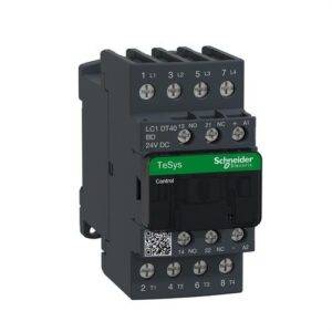 Schneider LC1DT40BD Contactor 40A 1 NA/1 NC 24V CC-AR antiparásito 4P
