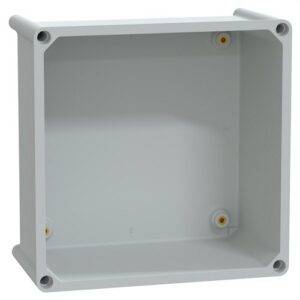 Schneider NSYFPLS2727G Fondo caja PLS poliéster 27x27x13,5 7035