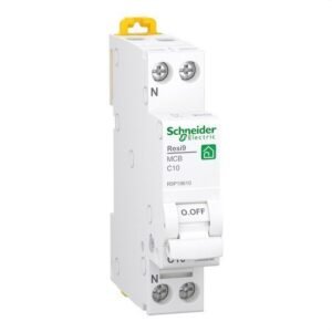 Schneider R9P19610 Interruptor magnetotérmico estrecho RESI9 DPN 1P+N