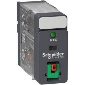 Schneider RXG12P7 Relé 1 C/O 10A + botón test + LED 230V AC