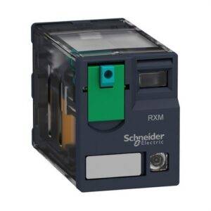 Schneider RXM2AB2BD Relé miniatura + LED 12A 2 NA/NC 24V DC