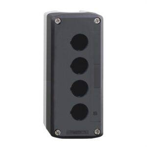 Schneider XALD04 Caja gris claro con tapa gris antracita con taladro 4