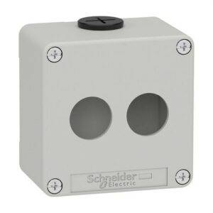 Schneider XAPD1202 Caja vacía con 2 orificios gris