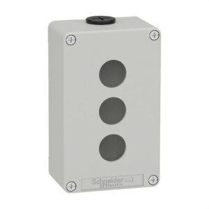 Schneider XAPD2203 Caja vacía con 3 orificios gris