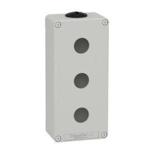 Schneider XAPD3203 Caja vacía con 3 orificios gris