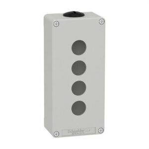 Schneider XAPD3204 Caja vacía con 4 orificios gris