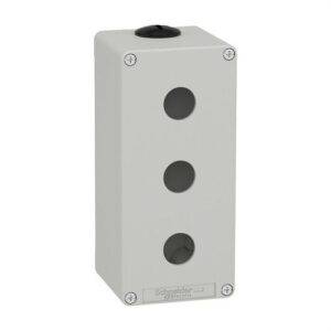 Schneider XAPD3503 Caja vacía con 3 orificios gris