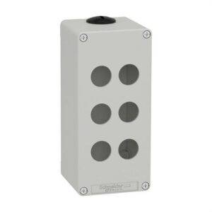 Schneider XAPD3506 Caja vacía con 6 orificios gris