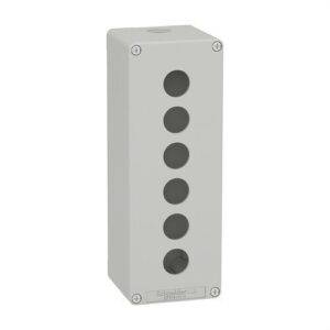 Schneider XAPD4506 Caja vacía con 6 orificios gris