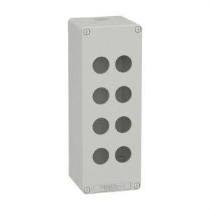Schneider XAPD4508 Caja vacía con 8 orificios gris