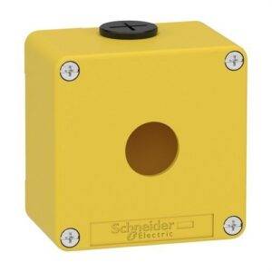 Schneider XAPK1201 Caja vacía con 1 orificio amarilla