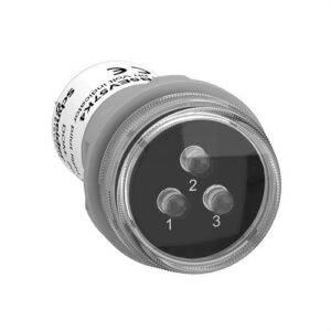 Schneider XB5EV57K4 Indicador voltaje con 3 fases y 3 LEDS 400V AC