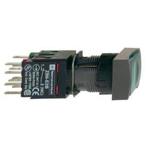 Schneider XB6DW3B5B Pulsador luminoso 16 rasante impulsor NA/NC verde