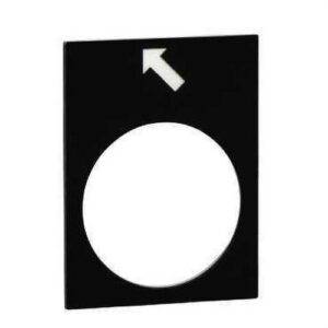 Schneider ZB2BY2916 Etiqueta 30x40mm negro hacia atrás lento