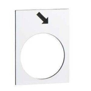 Schneider ZB2BY4913 Etiqueta 30x40mm blanco hacia adelante PV