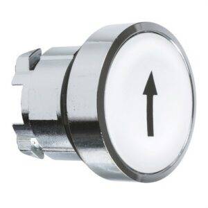 Schneider ZB4BA334 Cabeza pulsador diámetro 22 rasante blanco flecha
