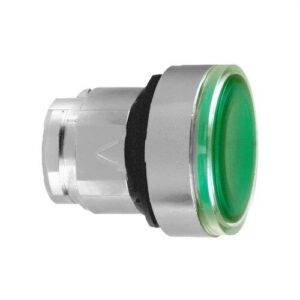 Schneider ZB4BH033 Cabeza pulsador luminoso LED rasante P-P verde