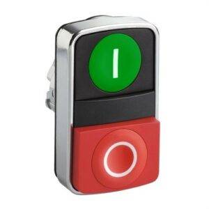 Schneider ZB4BL7341 Cabeza pulsador doble rasante saliente blanca