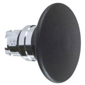 Schneider ZB4BR2 Cabeza pulsador seta diámetro 22 60mm negra