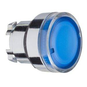 Schneider ZB4BW36 Cabeza pulsador luminoso diámetro 22 rasante azul