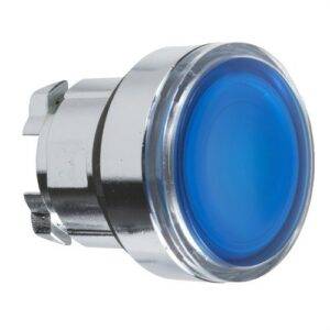 Schneider ZB4BW363 Cabeza pulsador luminoso diámetro 22 rasante azul
