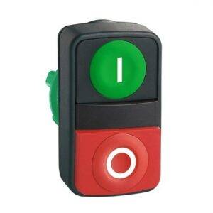 Schneider ZB5AL7341 Cabeza pulsador doble plástico rasante saliente
