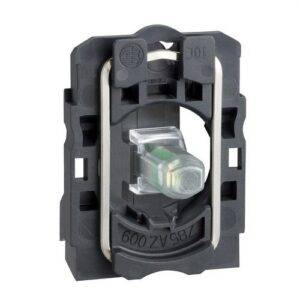 Schneider ZB5AVB1 Cuerpo diámetro 22mm 24V con LED blanco tornillo