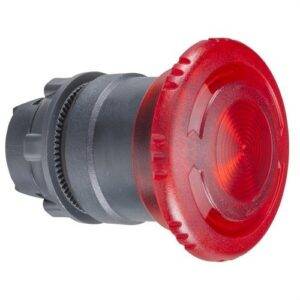 Schneider ZB5AW743 Cabeza pulsador seta luminoso roja