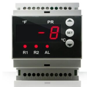 AKO-15226 controlador 230 V 2 relés multisonda carril DIN