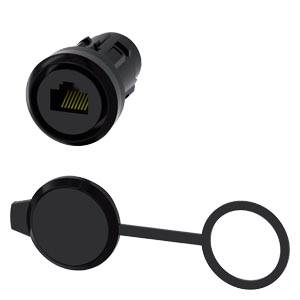 3SU1900-0GB10-0AA0 Siemens Conexión RJ45, 22 MM, plástico, negra 3S