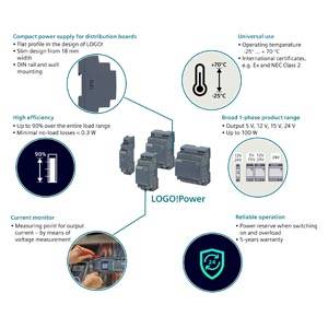 6EP3330-6SB00-0AY0 Siemens Logo power, 24 V / 0,6 A, fuente DE alime
