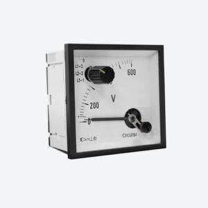 Circutor M10628. - Voltimetro C/Conm.Ec 72 Fiii 500Vca