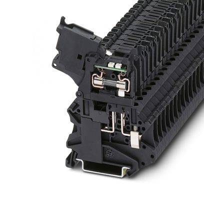Borne de carril para fusible Phoenix Contact UT 4-HESILED 24 (5X20)