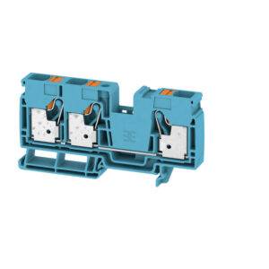Weidmüller A3C 16 BL borna doble 16 mm² azul para cargador