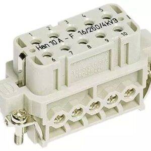 HARTING Inserto para conector industrial hembra 10 contact 09200102812