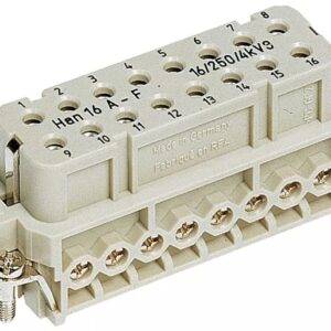 HARTING Inserto para conector industrial hembra 16 contact 09200162812