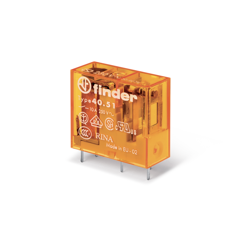 Finder relé Serie 40 1 CO 10 A 24 V DC 405190240000