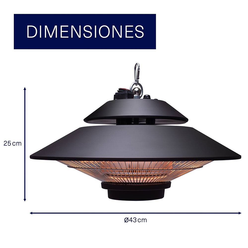 Gabarron IFT-1500 infrarrojo colgante de techo de onda corta IFT-1500 - Imagen 3