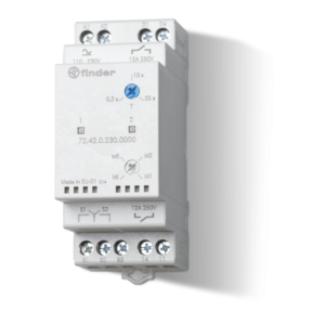 Finder relé alternancia 2 NA 12 A 110-240 V AC/DC 724202300000