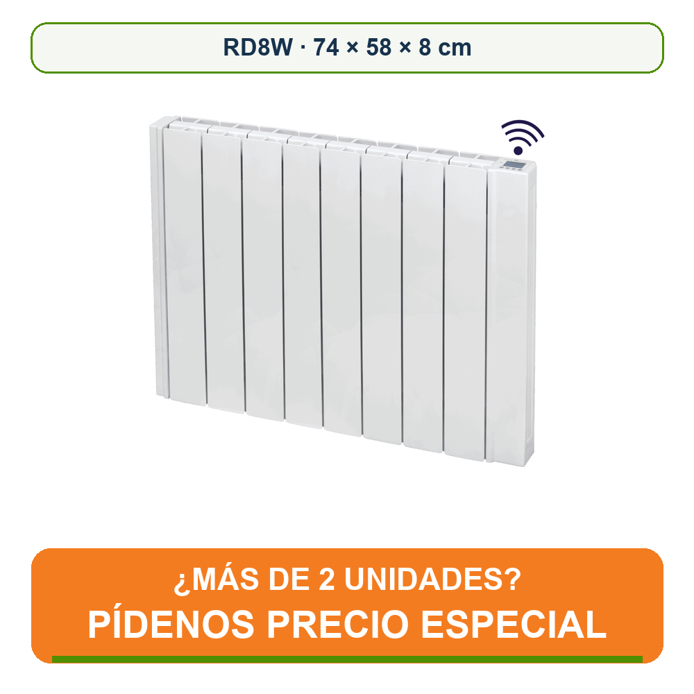 Gabarron RD8W INGENIUM CARE emisor térmico y wifi RD8w