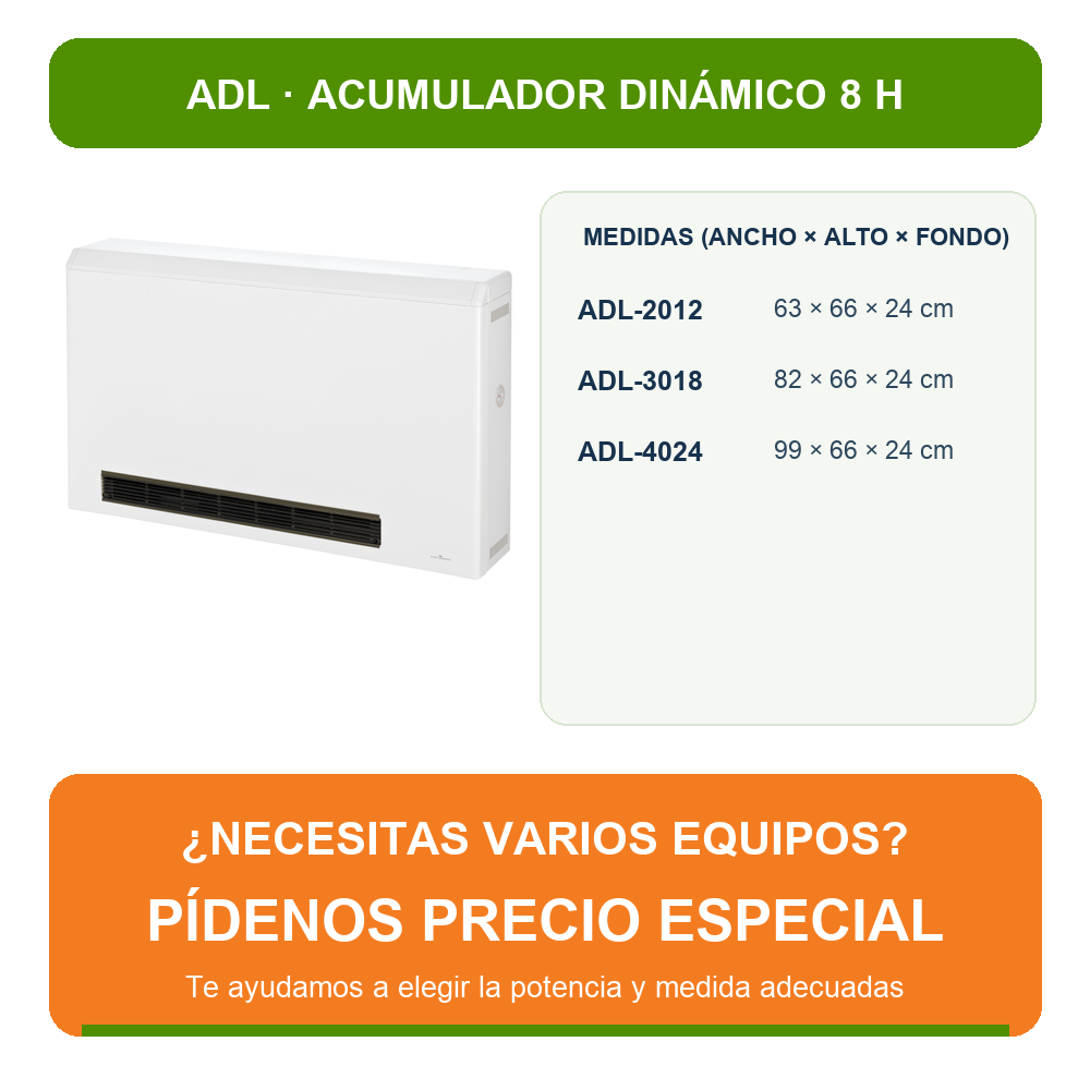 Gabarron ADL-2012 Acumulador Dinamico 8 Horas ADL-2012 - Imagen 2