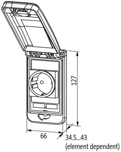 Murrelektronik Modlink MSDD marco simple transparente IP65 - Imagen 2
