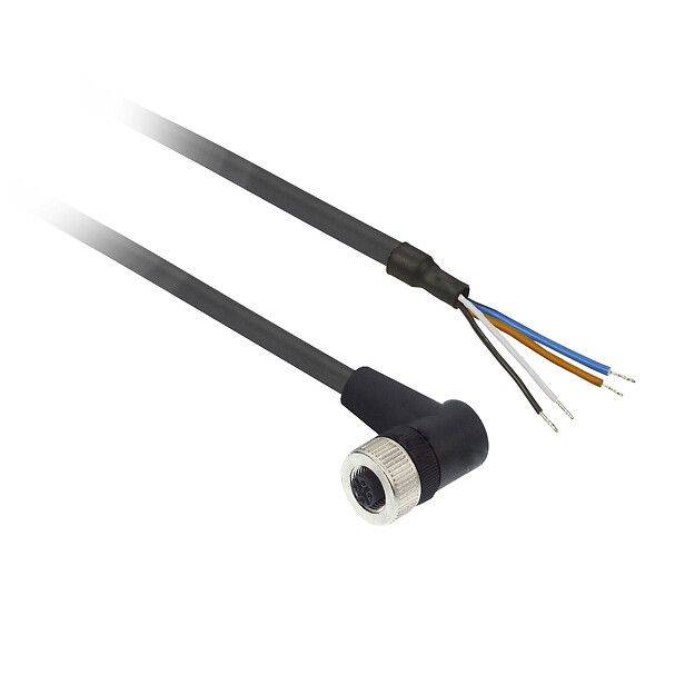Conector XZCP1241L2 M12 acodado Telemecanique XZCP1241L2