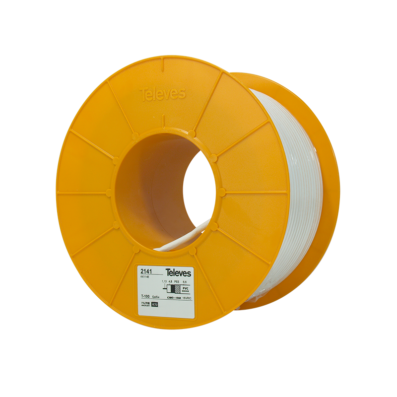 Televes Cable coaxial T100 PLUS blanco 2141 - Imagen 3