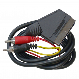 Televes Cable euroconector 2RCA conexión audio/vídeo analógica 4377